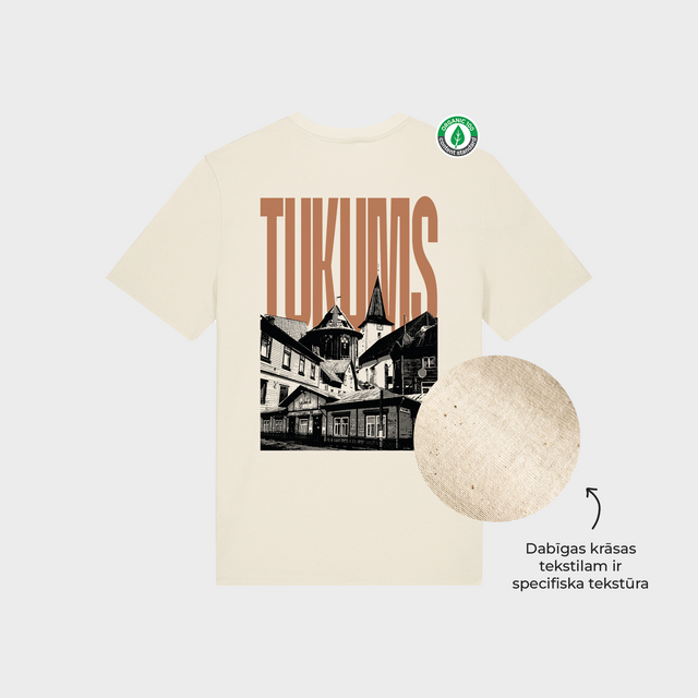 Organiskās kokvilnas T-krekls "Tukums"