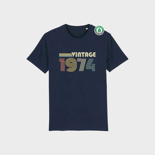 Organiskās kokvilnas T-krekls "Vintage Tumšs"