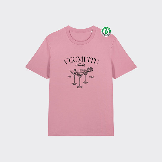 Organiskās kokvilnas T-krekls "Vecmeitu Klubs"