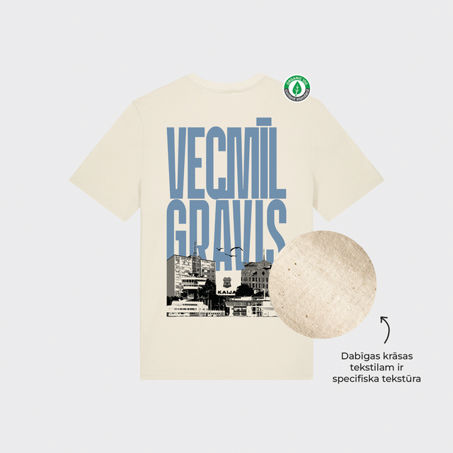 Organiskās kokvilnas T-krekls "Vecmīlgrāvis"