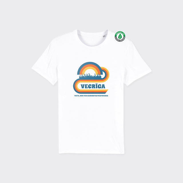 Organiskās kokvilnas T-krekls "Retro Vecrīga"