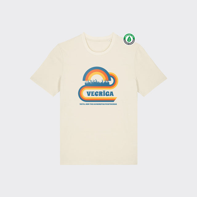 Organiskās kokvilnas T-krekls "Retro Vecrīga"