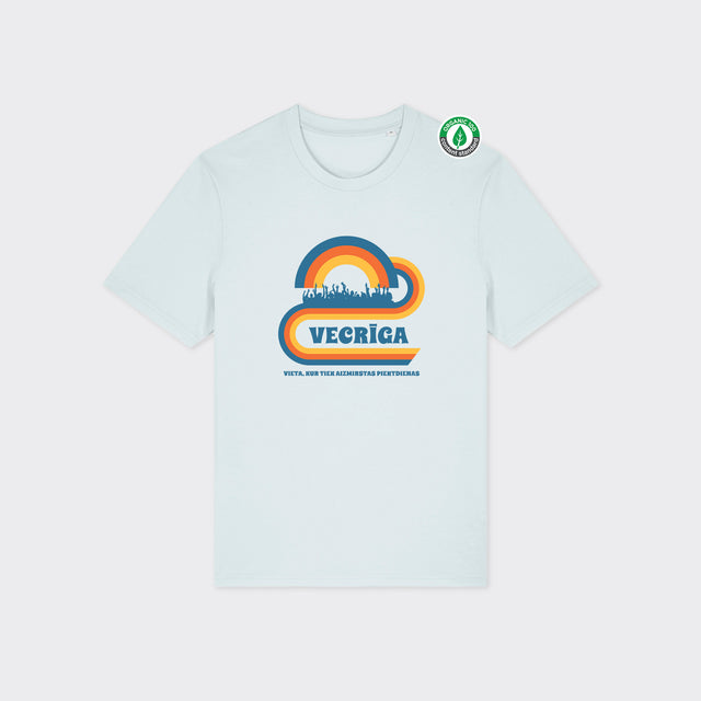 Organiskās kokvilnas T-krekls "Retro Vecrīga"