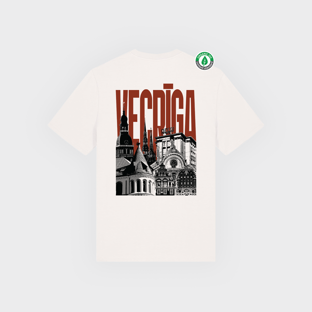 Organiskās kokvilnas T-krekls "Vecrīga"