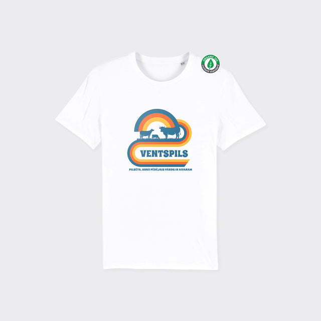 Organiskās kokvilnas T-krekls "Retro Ventspils"