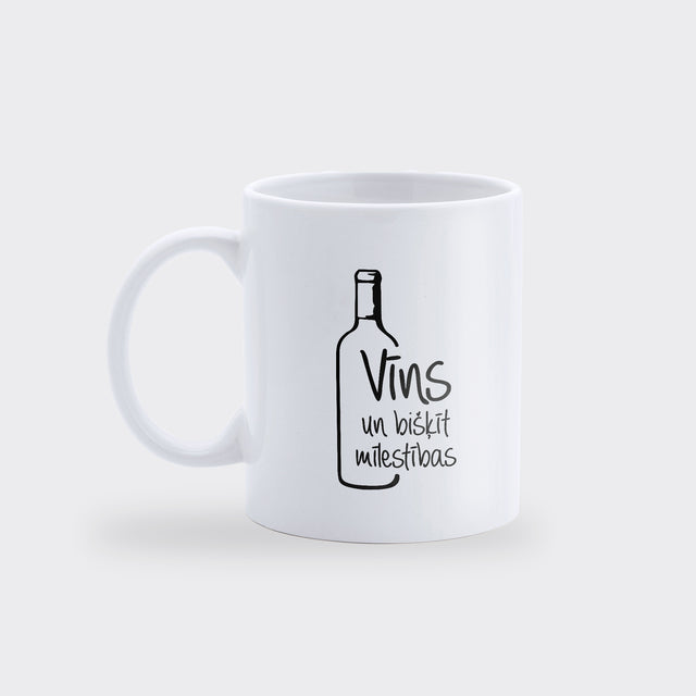Krūze "Vīns un bišķīt mīlestības"