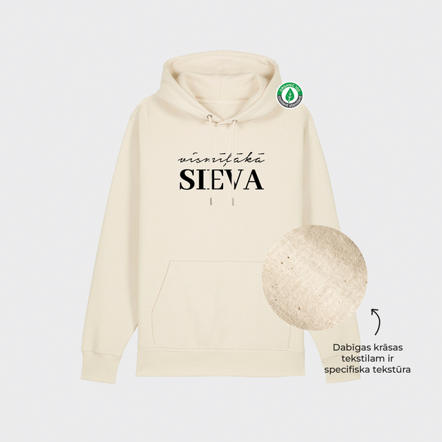 Organiskās kokvilnas hūdijs "Vismīļākā sieva"