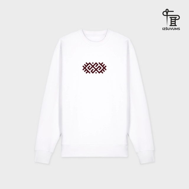 Izšūts organiskās kokvilnas džemperis "Zalktis"