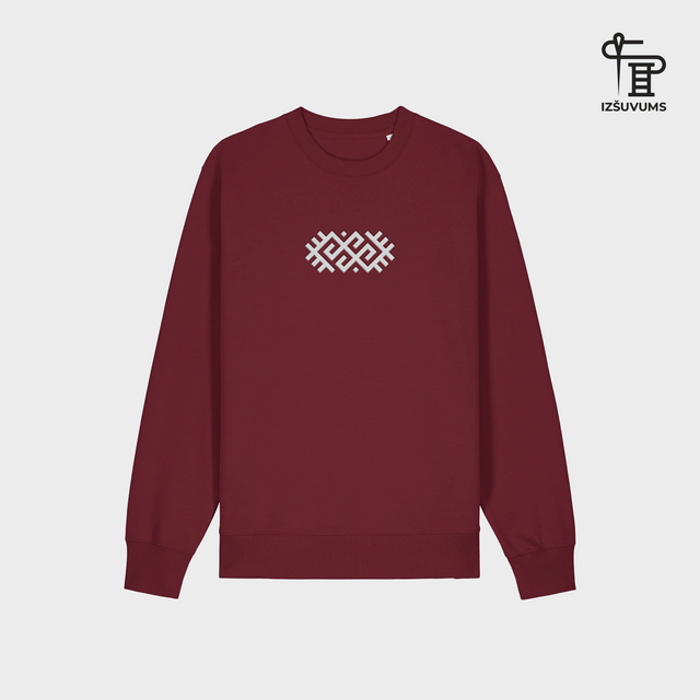 Izšūts organiskās kokvilnas džemperis "Zalktis"