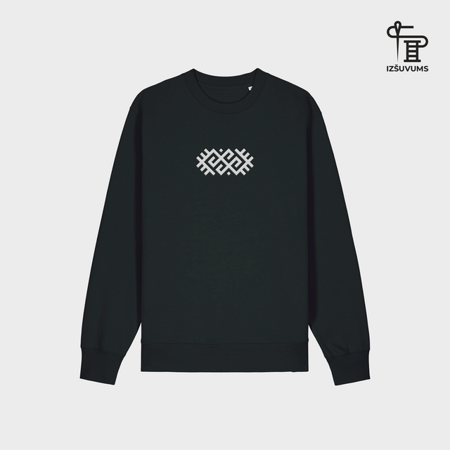 Izšūts organiskās kokvilnas džemperis "Zalktis"