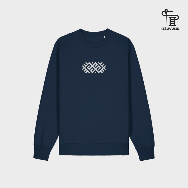 Izšūts organiskās kokvilnas džemperis "Zalktis"