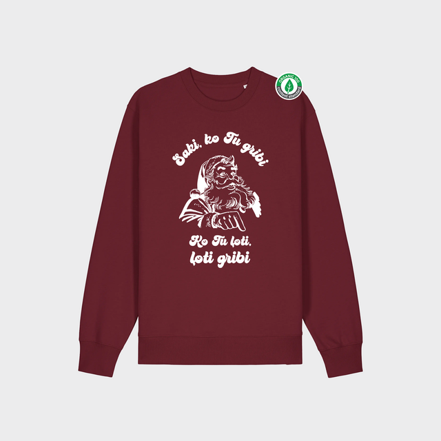 Organiskās kokvilnas džemperis "Ziemassvētku vecītis"