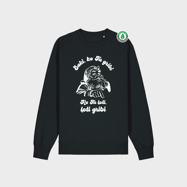 Organiskās kokvilnas džemperis "Ziemassvētku vecītis"