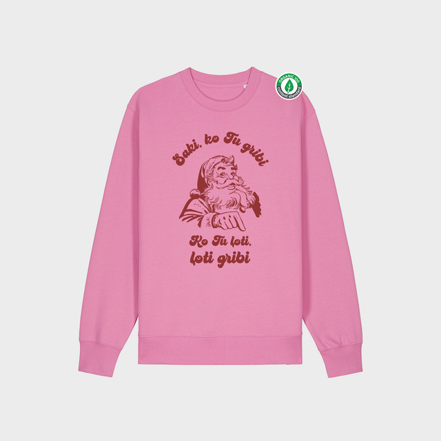 Organiskās kokvilnas džemperis "Ziemassvētku vecītis"