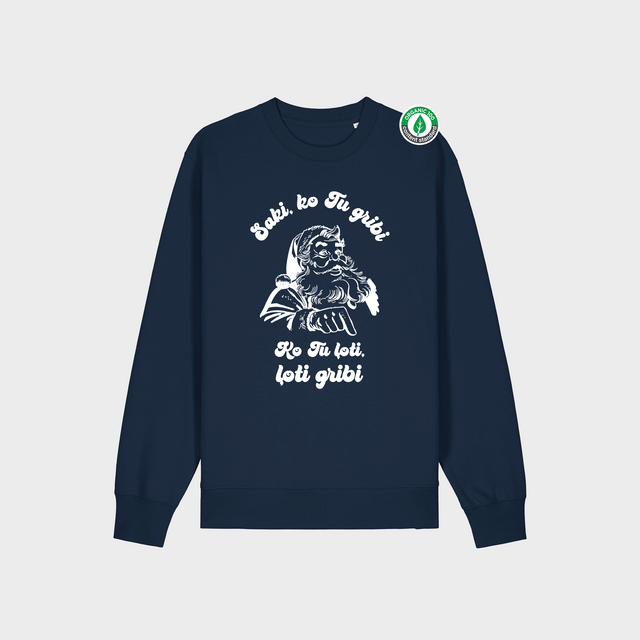 Organiskās kokvilnas džemperis "Ziemassvētku vecītis"