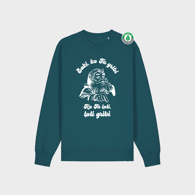 Organiskās kokvilnas džemperis "Ziemassvētku vecītis"