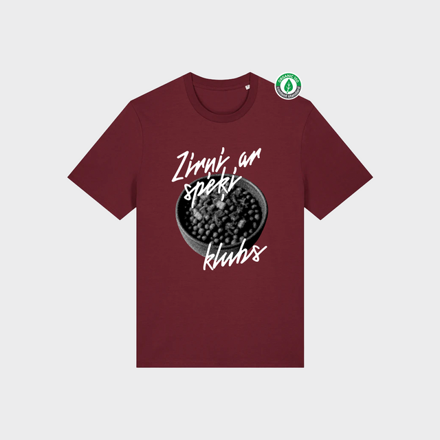 Organiskās kokvilnas T-krekls "Zirņi ar speķi"