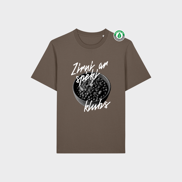 Organiskās kokvilnas T-krekls "Zirņi ar speķi"