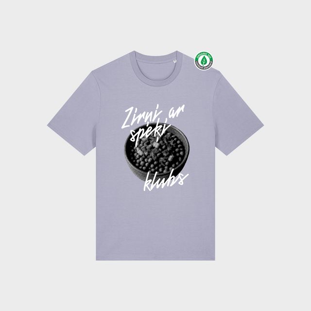 Organiskās kokvilnas T-krekls "Zirņi ar speķi"