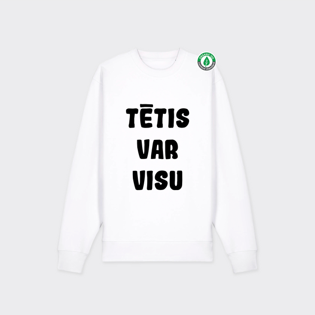 Organiskās kokvilnas Džemperis "Tētis var visu"