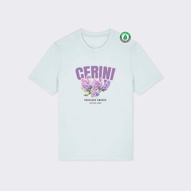 Organiskās kokvilnas T-krekls "Ceriņi"