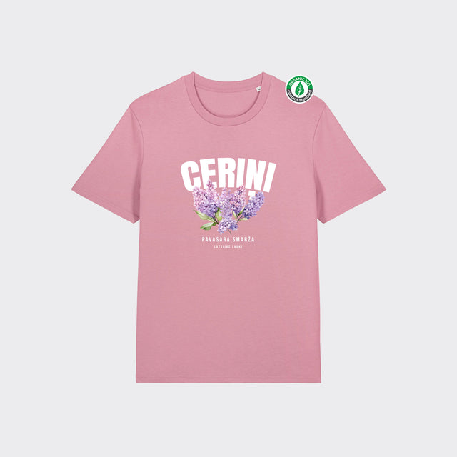 Organiskās kokvilnas T-krekls "Ceriņi"