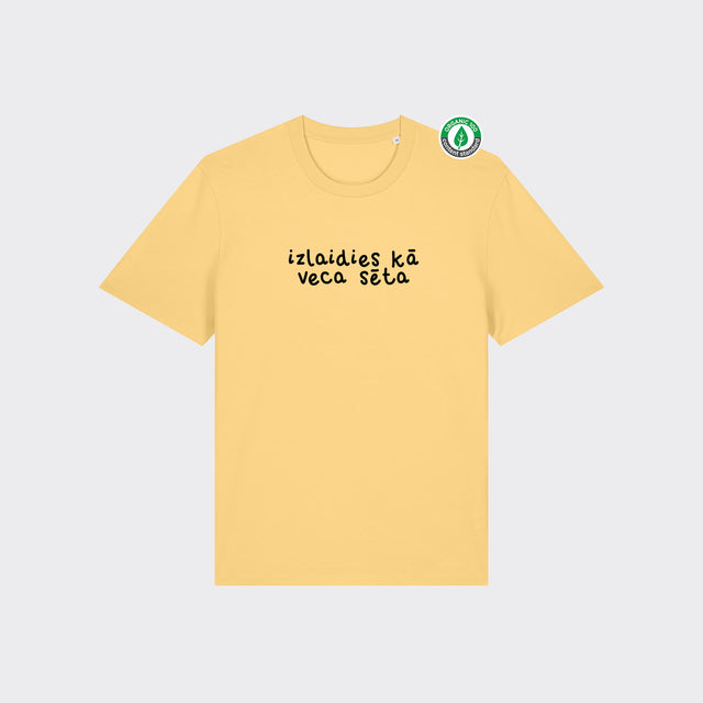 Organiskās kokvilnas T-krekls "Izlaidies 2"