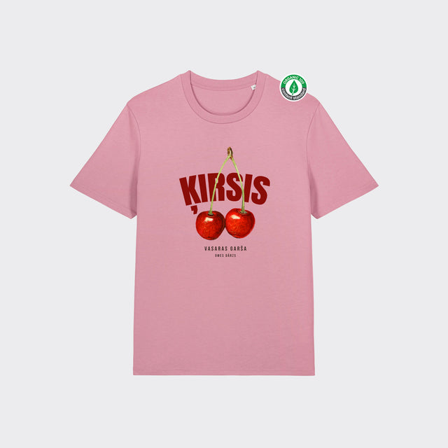 Organiskās kokvilnas T-krekls "ĶIRSIS"