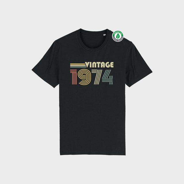 Organiskās kokvilnas T-krekls "Vintage Tumšs"