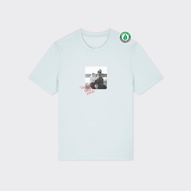 Organiskās kokvilnas T-krekls "Personalizēts retro foto"