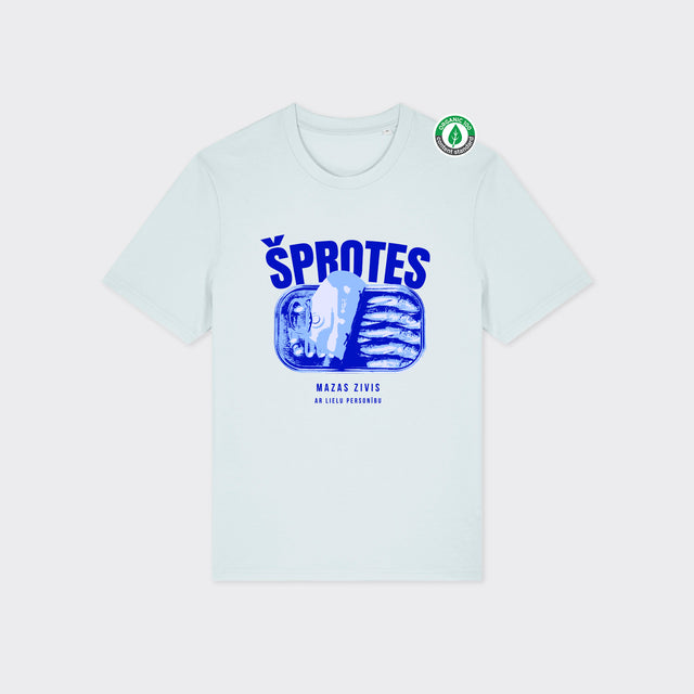Organiskās kokvilnas T-krekls "ŠPROTES"