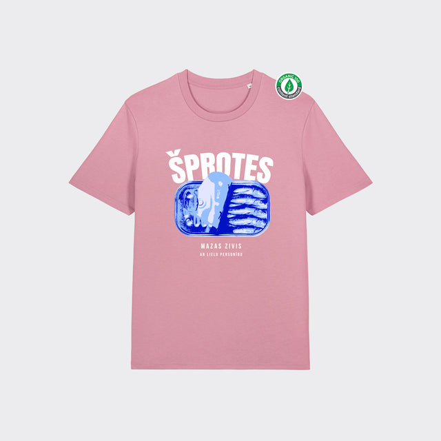 Organiskās kokvilnas T-krekls "ŠPROTES"