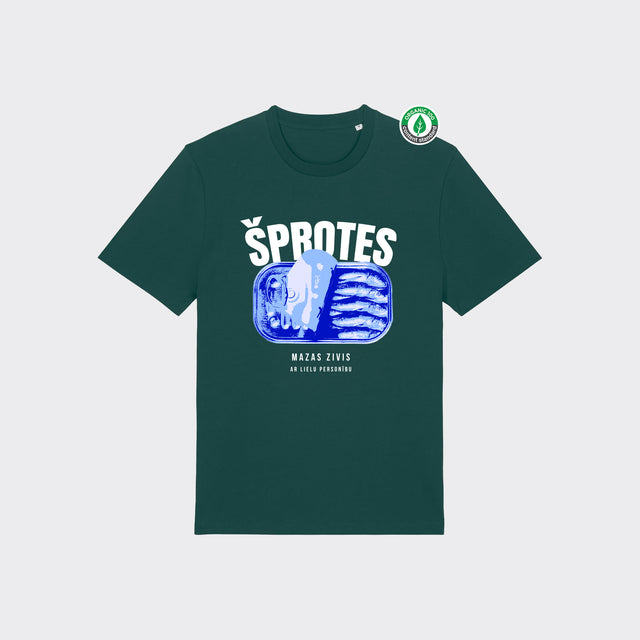 Organiskās kokvilnas T-krekls "ŠPROTES"