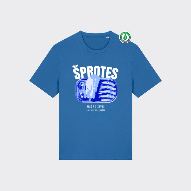 Organiskās kokvilnas T-krekls "ŠPROTES"