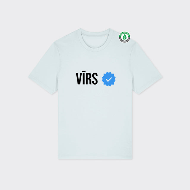 Organiskās kokvilnas T-krekls "verified VĪRS"