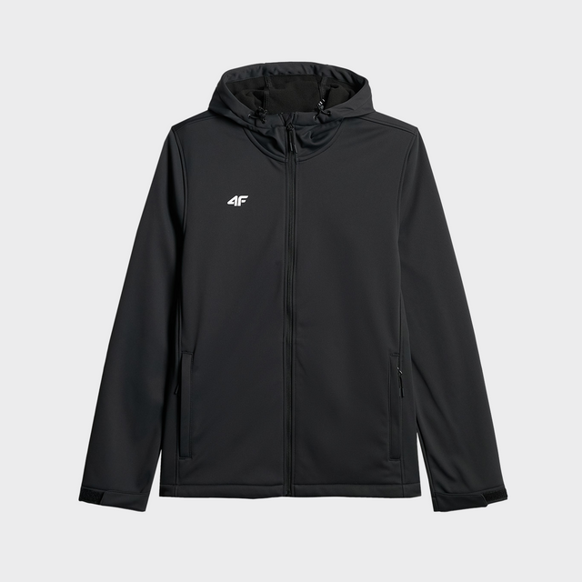 4F vīriešu softshell jaka ar kapuci