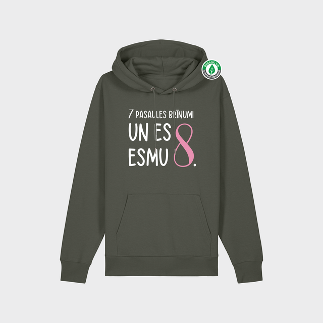 Organiskās kokvilnas hūdijs "7 pasaules brīnumi un es esmu 8."