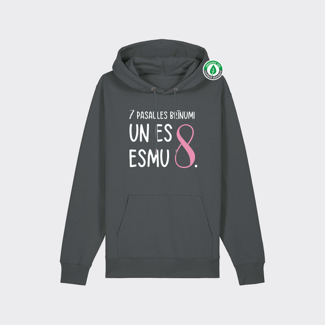 Organiskās kokvilnas hūdijs "7 pasaules brīnumi un es esmu 8."