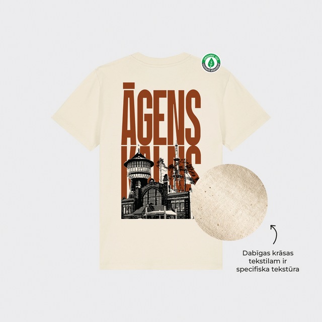 Organiskās kokvilnas bērnu T-krekls "Āgenskalns"