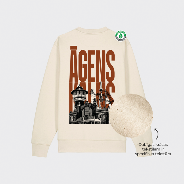 Organiskās kokvilnas džemperis "Āgenskalns"