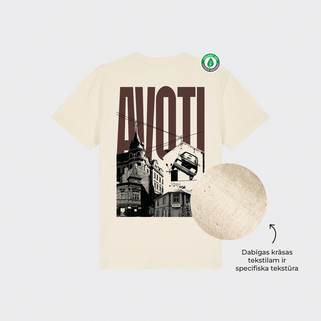 Organiskās kokvilnas bērnu T-krekls "Avoti"