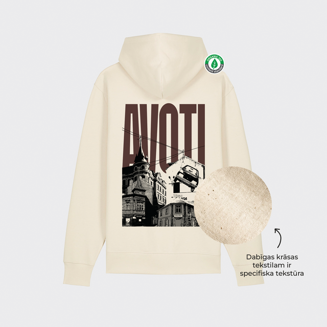 Organiskās kokvilnas hūdijs "Avoti"