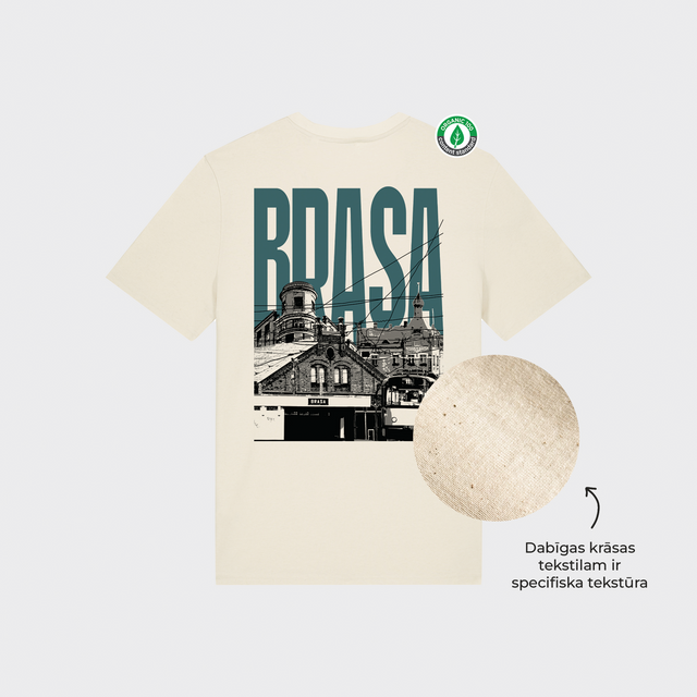 Organiskās kokvilnas T-krekls "Brasa"