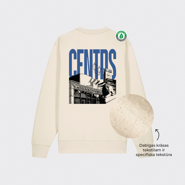 Organiskās kokvilnas džemperis "Centrs"