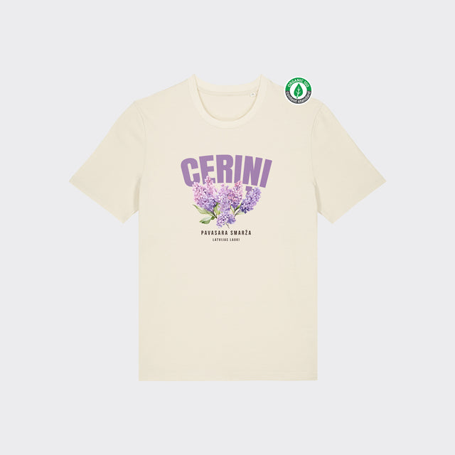Organiskās kokvilnas T-krekls "Ceriņi"