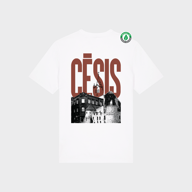 Organiskās kokvilnas T-krekls "Cēsis"