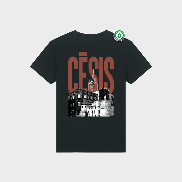 Organiskās kokvilnas bērnu T-krekls "Cēsis"
