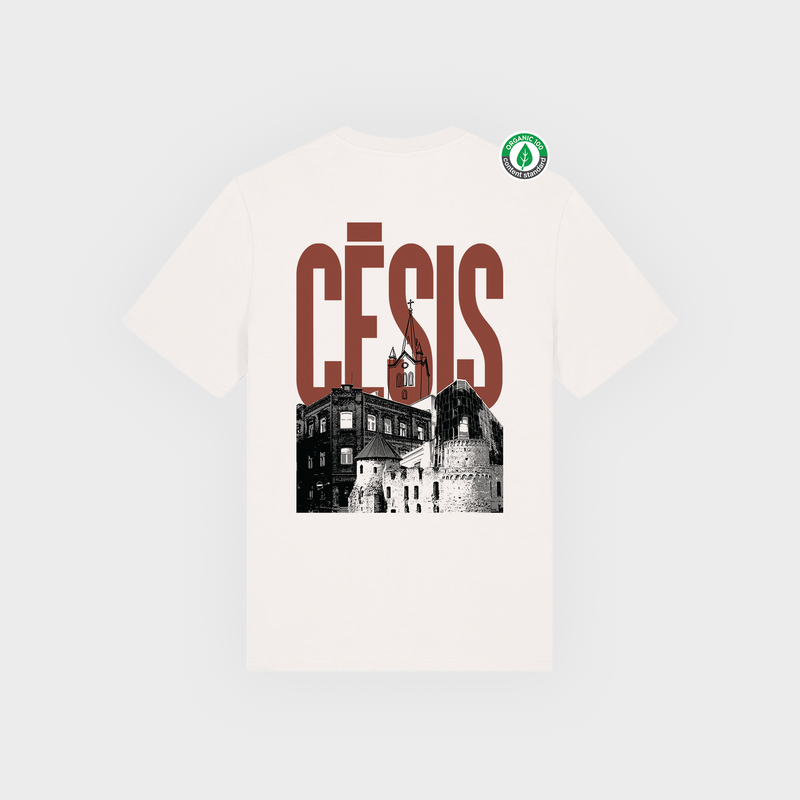 Organiskās kokvilnas T-krekls "Cēsis"