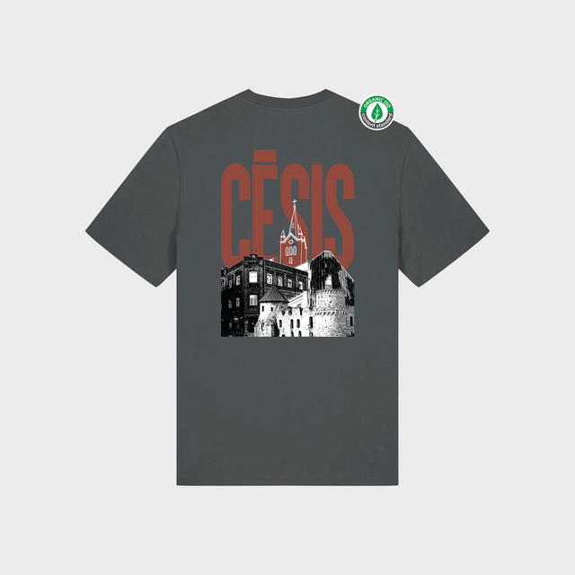 Organiskās kokvilnas T-krekls "Cēsis"
