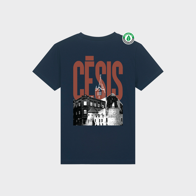 Organiskās kokvilnas bērnu T-krekls "Cēsis"